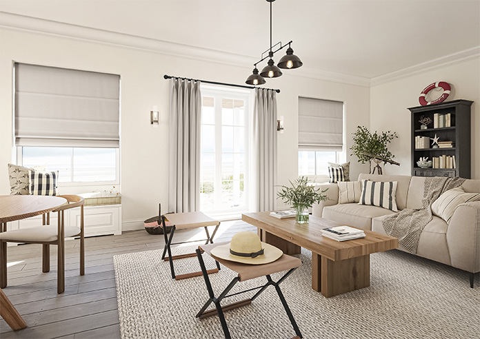 Carina, Stone - Twist&Fit Roman Blind - Image 7